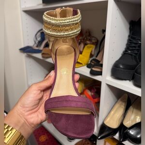 Call It Spring Shoes | Special Edition Disney Aladdin Heels | Color: Gold/Purple